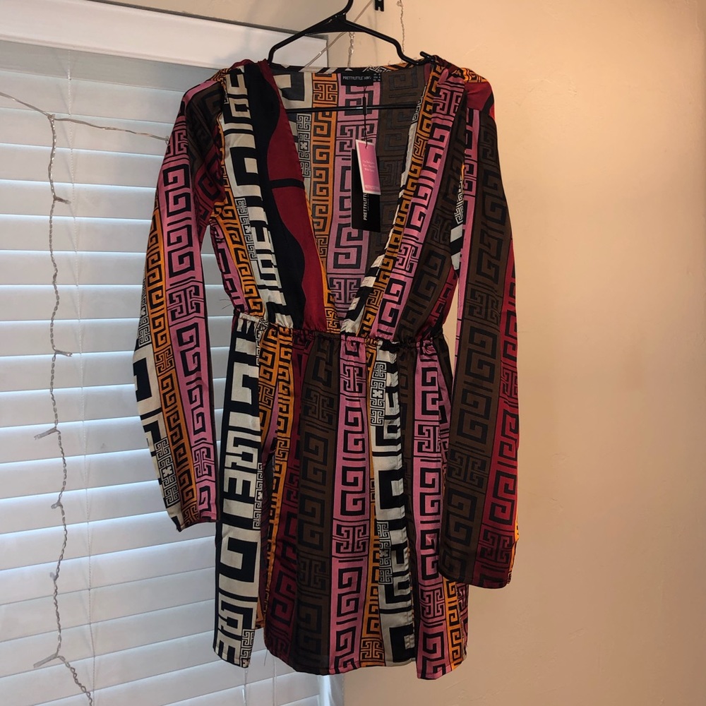 PrettyLittleThing bodycon slit dress